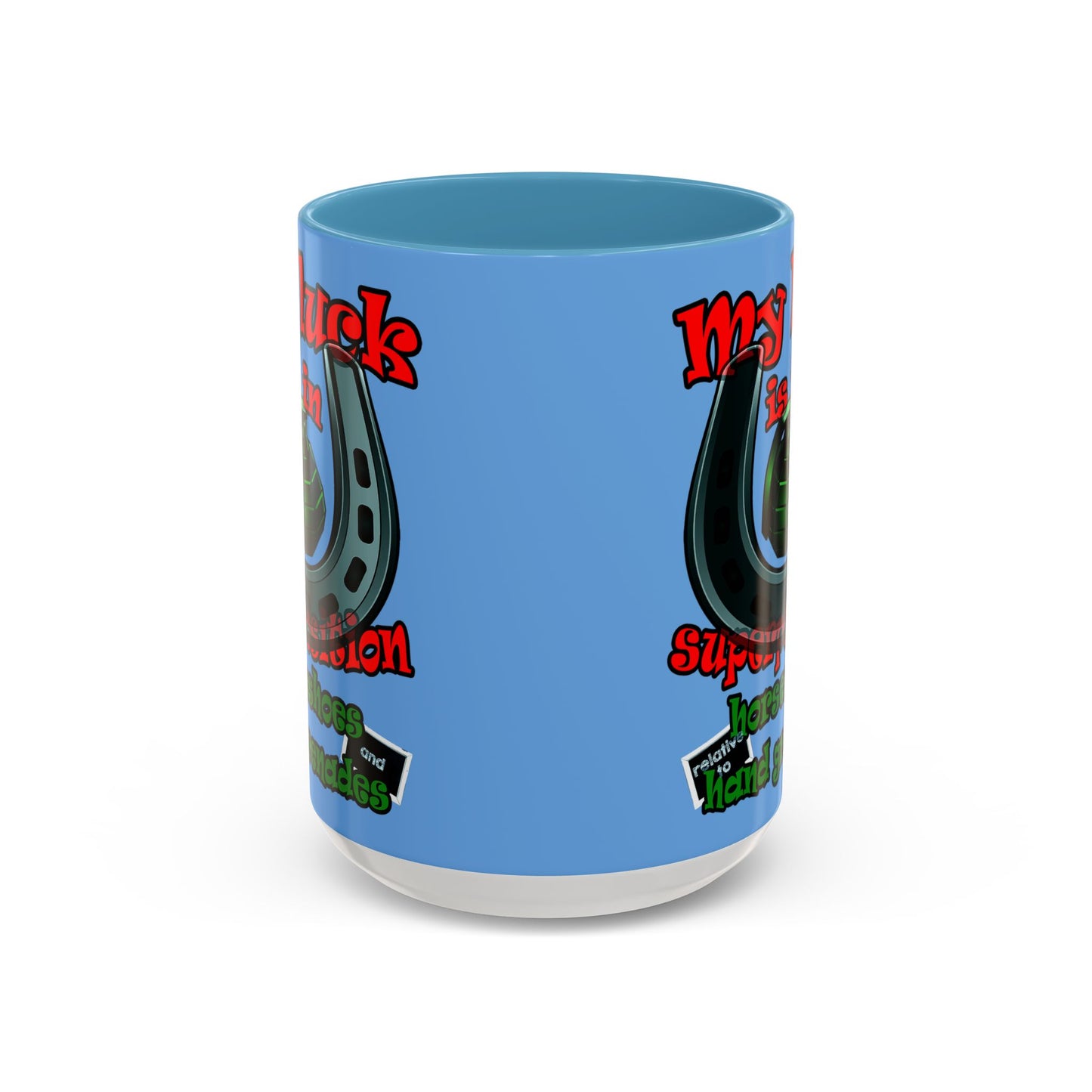 my luck - Accent Mug (light blue)