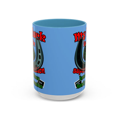 my luck - Accent Mug (light blue)