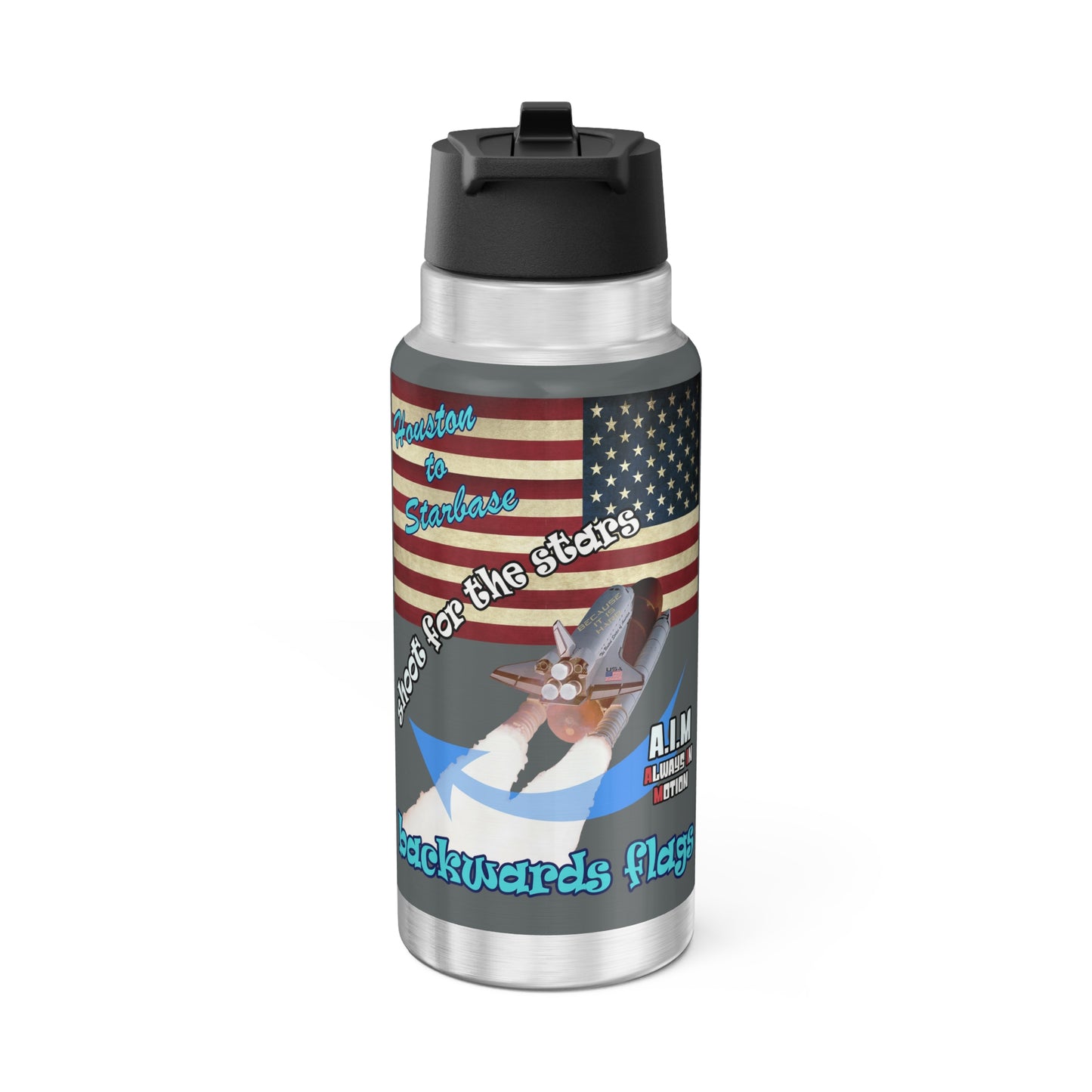 shoot for the stars - Gator Tumbler, 32oz (dark grey)