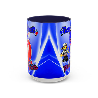 tag that - Accent Mug (blue-white wave)