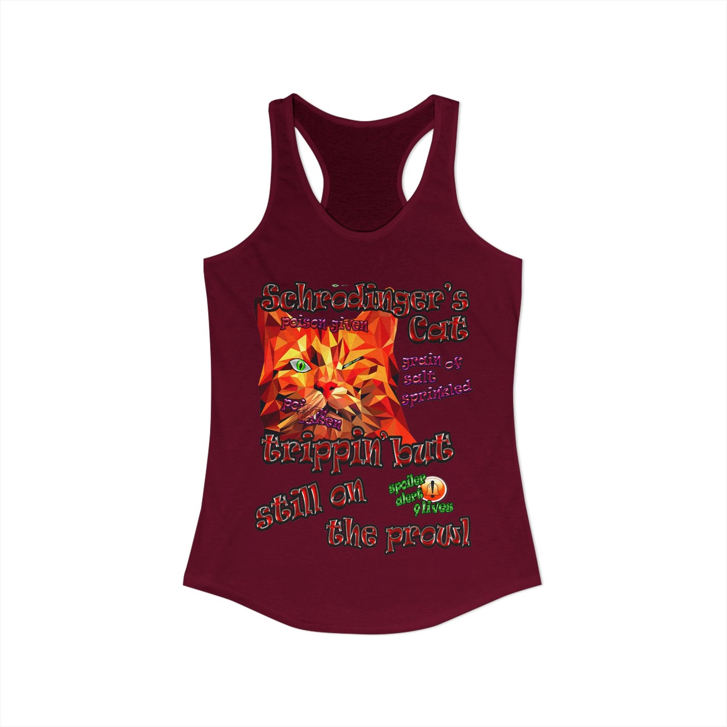schrodinger's cat - Women's Ideal Racerback Tank