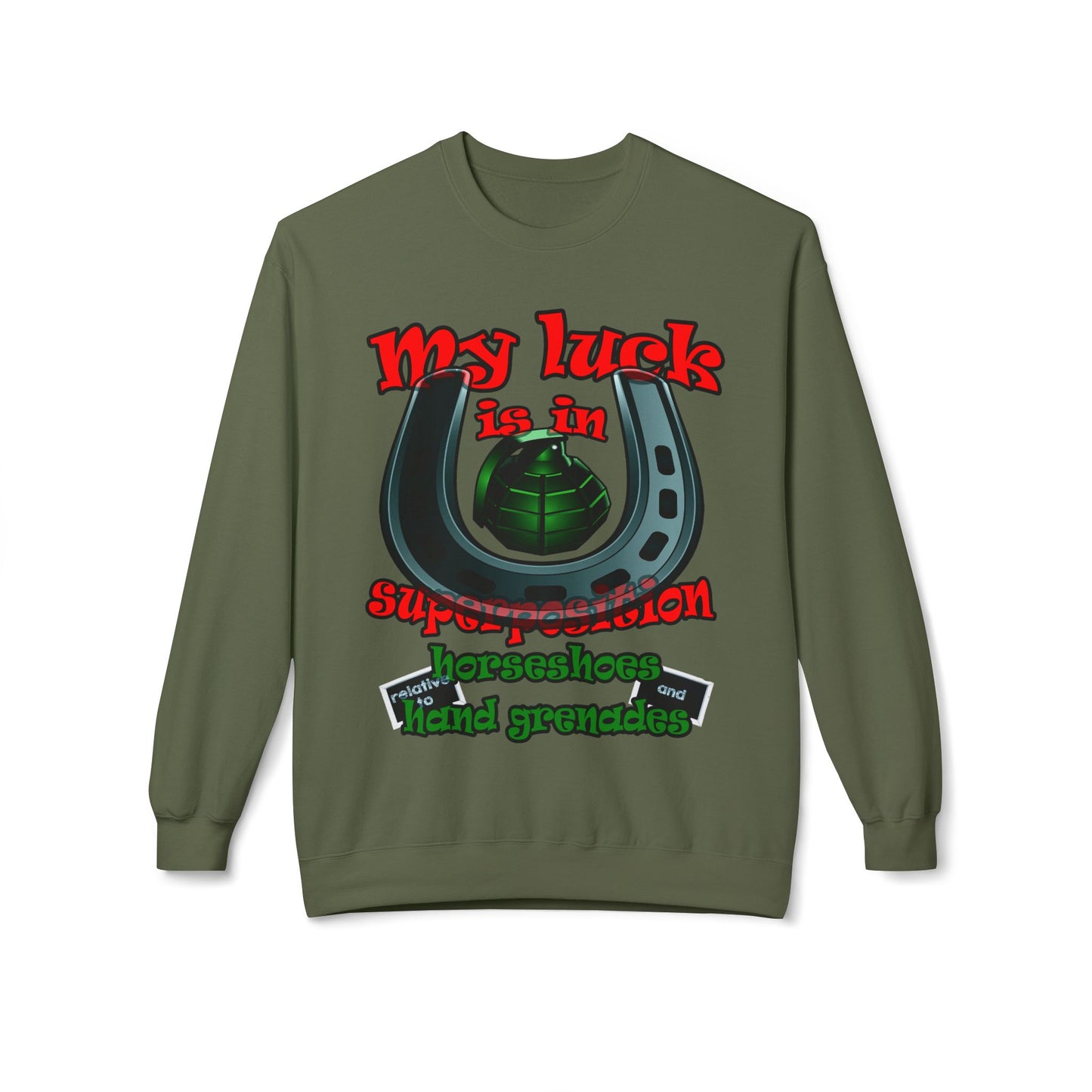 my luck - Unisex Midweight Softstyle Fleece Crewneck Sweatshirt