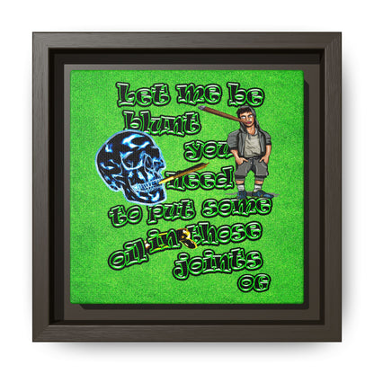 og - framed canvas art (green turf)