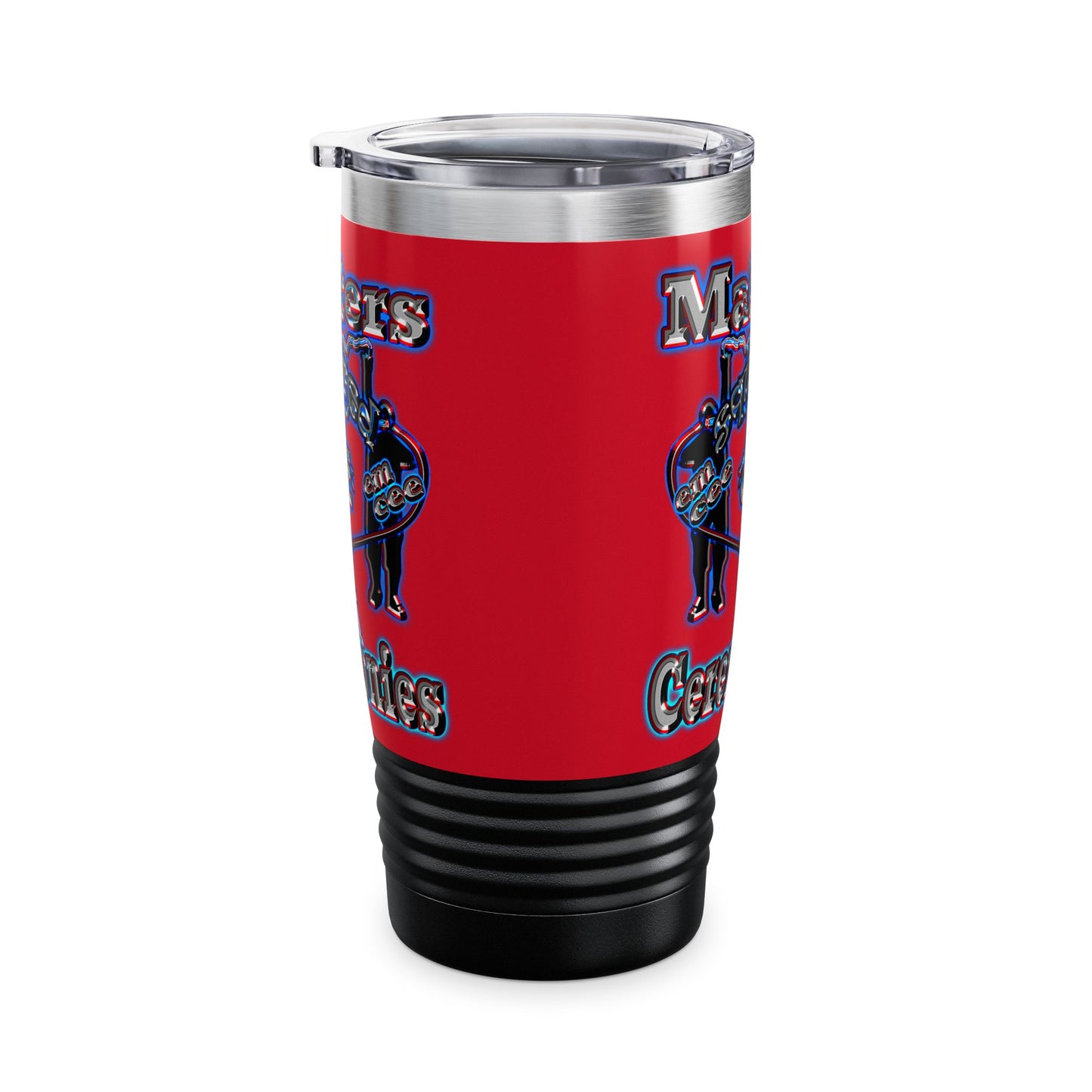 em cee squared - Ringneck Tumbler, 20oz (dark red)