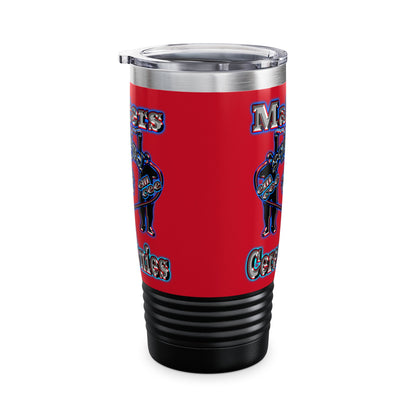 em cee squared - Ringneck Tumbler, 20oz (dark red)