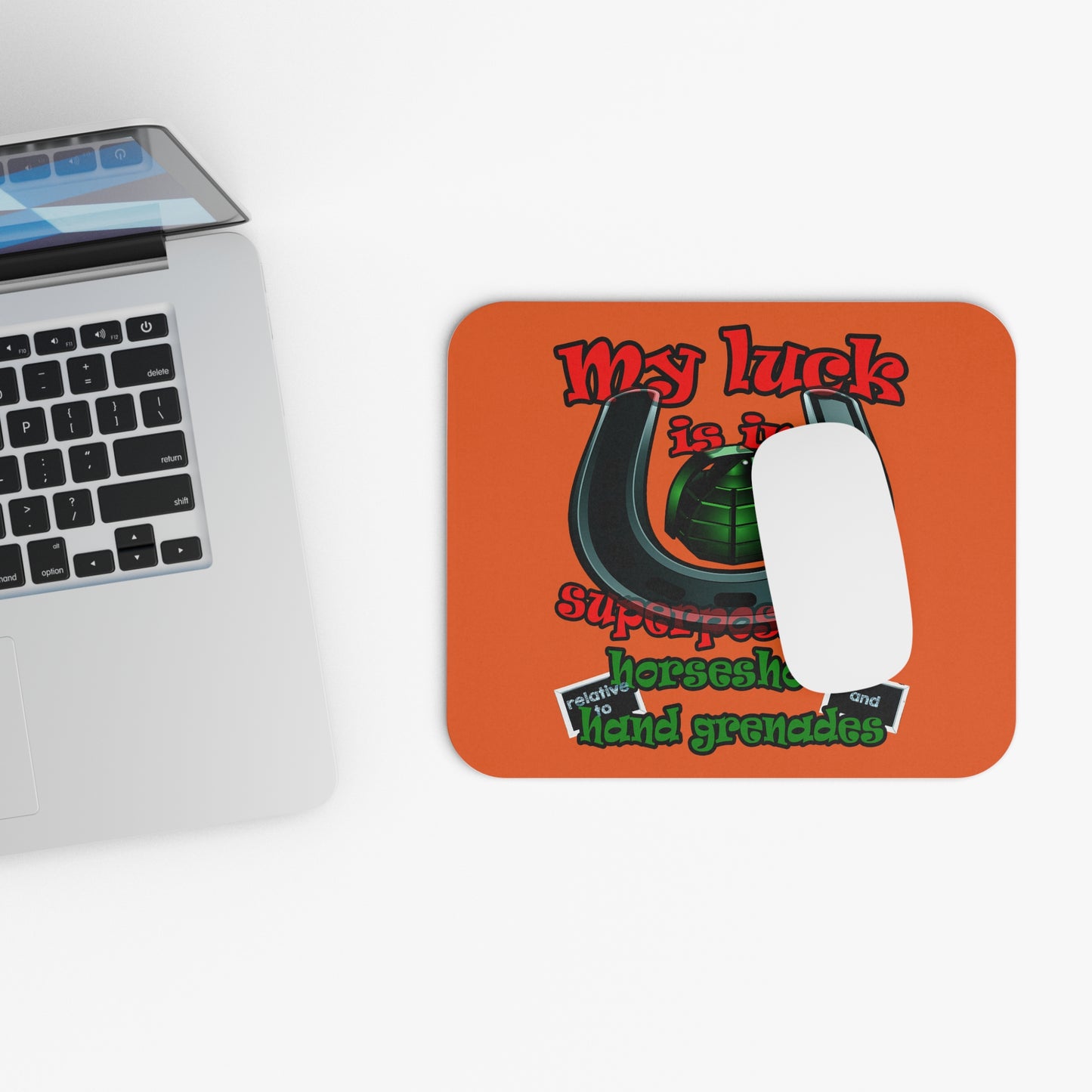 my luck - Mouse Pad (Rectangle) (orange)