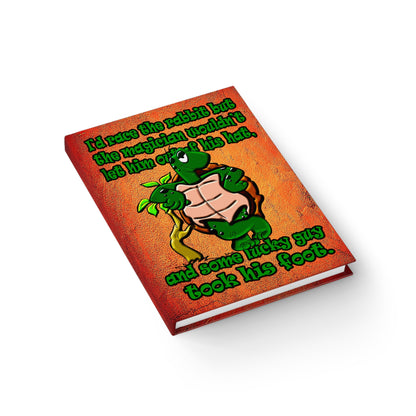 turtle race - journal-lined (burnt orange)