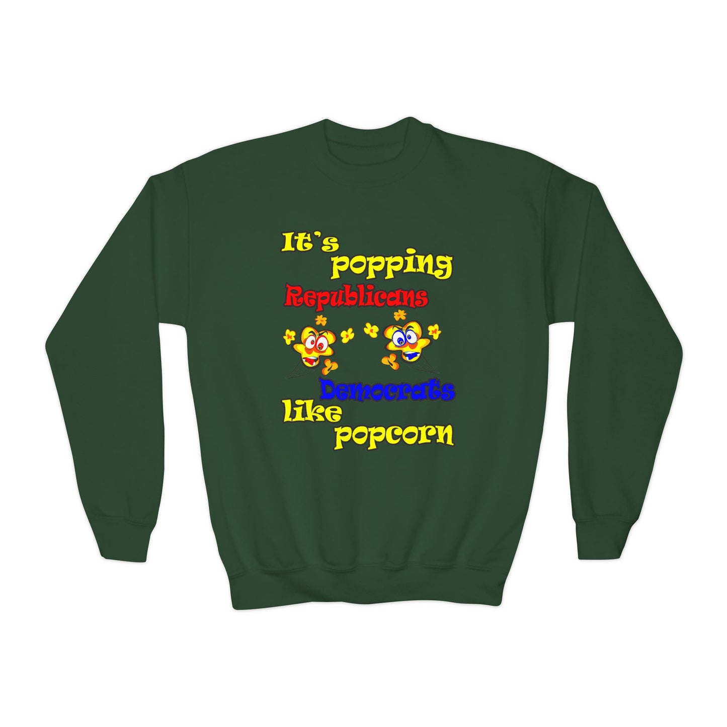 popping like popcorn - Youth Crewneck Sweatshirt