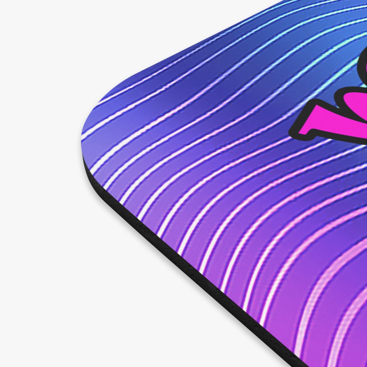 hoes b4 bros - Mouse Pad (Rectangle) (purple wave)