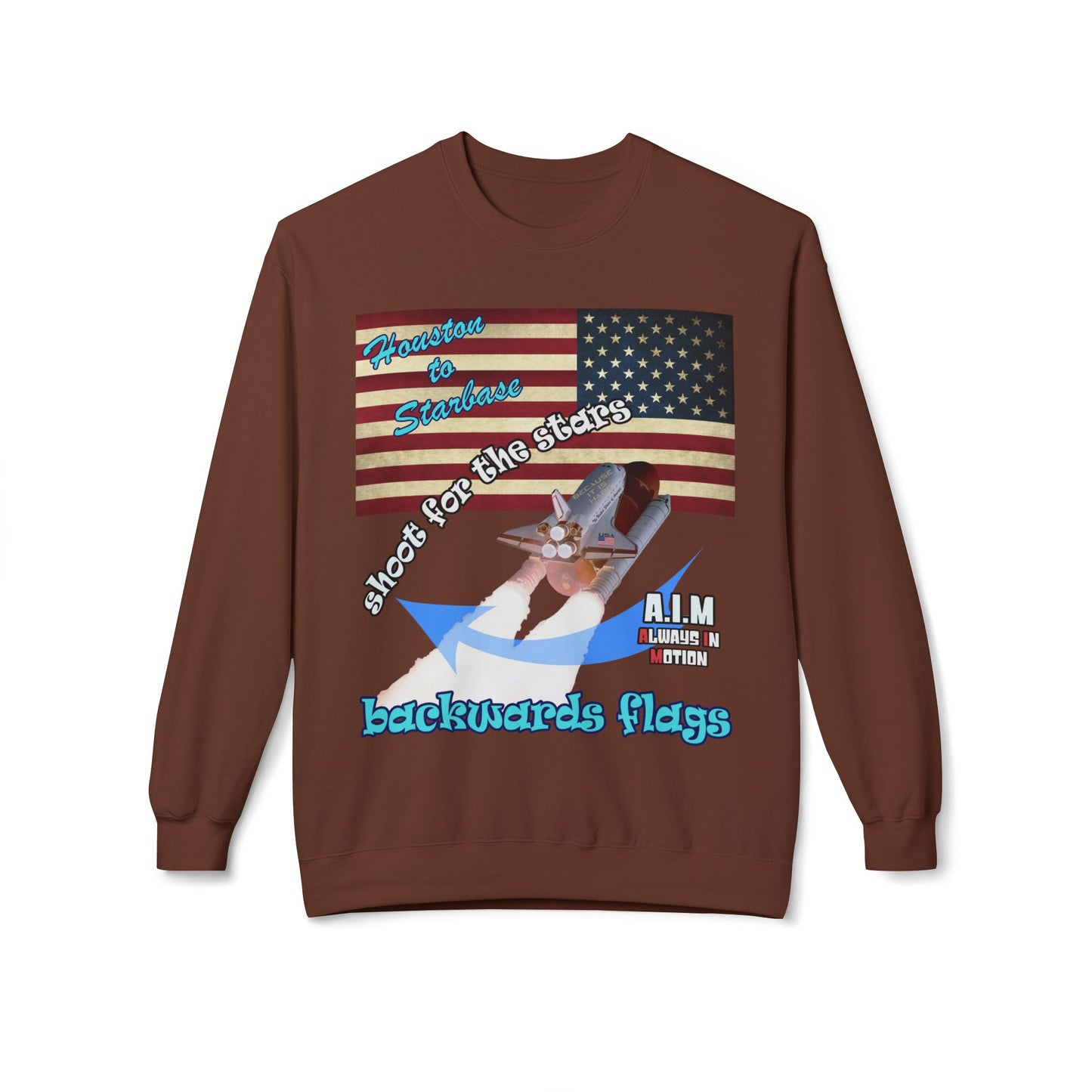 shoot for the stars - Unisex Midweight Softstyle Fleece Crewneck Sweatshirt