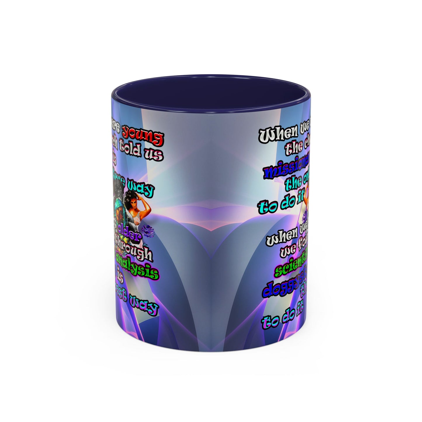 doggystyle - Accent Mug (grey-pink wave)