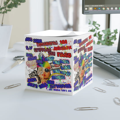 drop the beat - note cube (white)