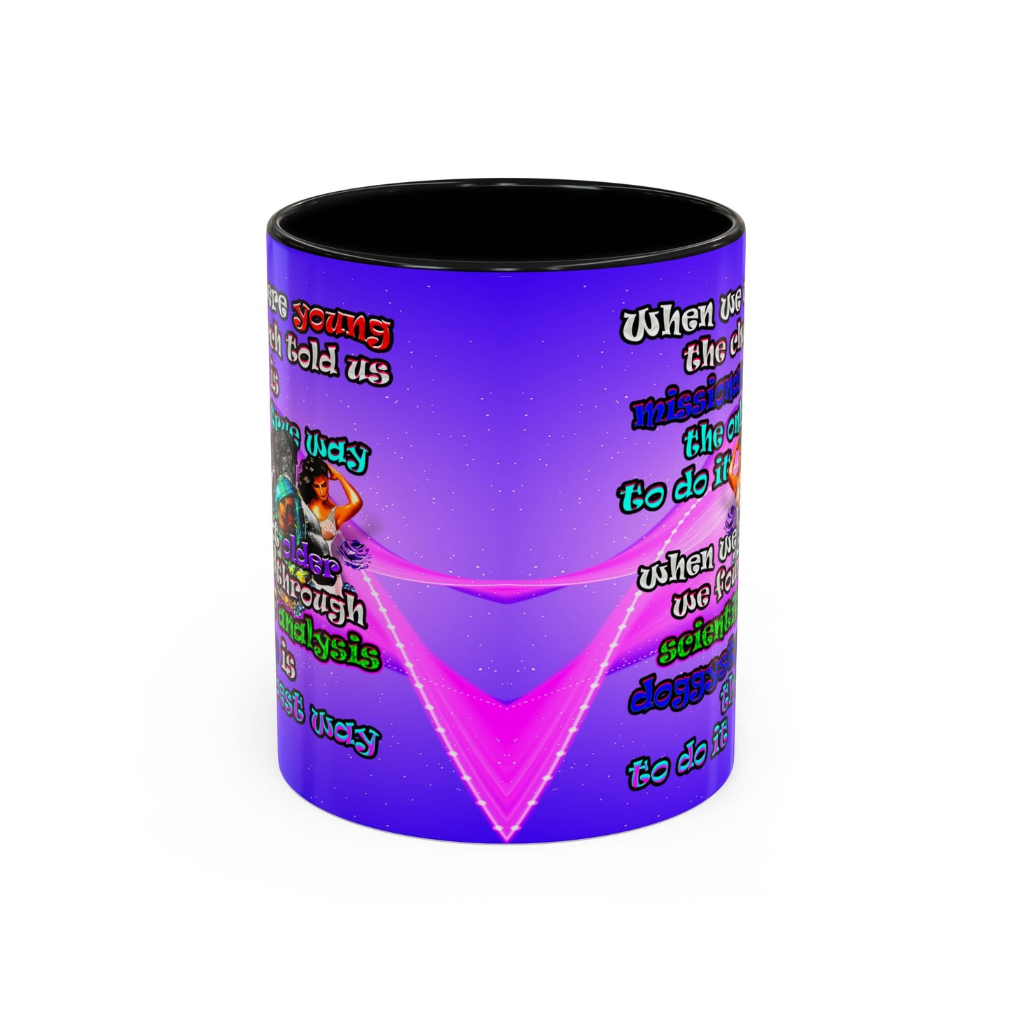 doggystyle - Accent Mug (purple-pink wave)