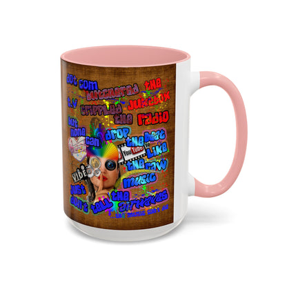 drop the beat - Accent Mug (brown papyrus)