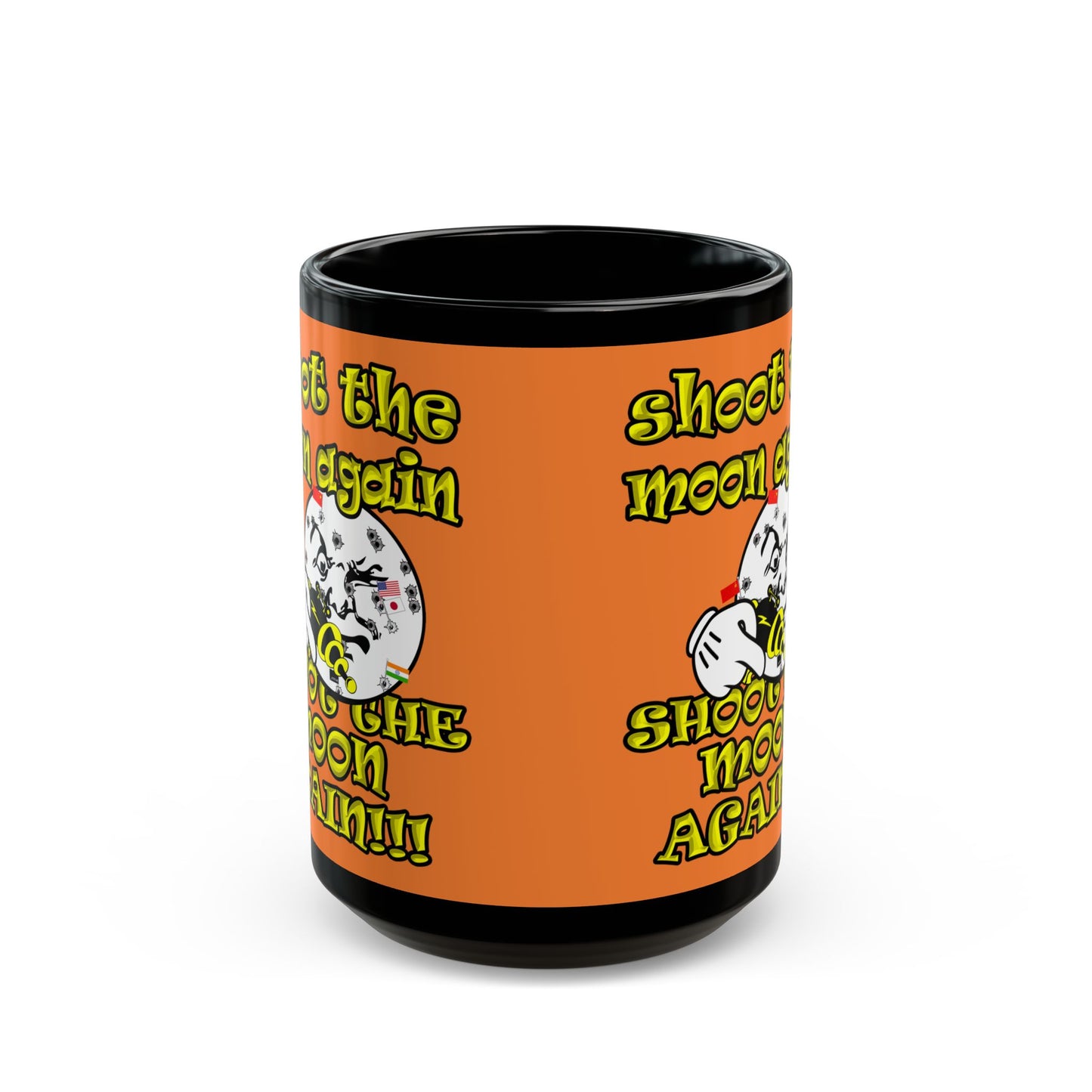 shoot the moon again - Black Mug (crusta)