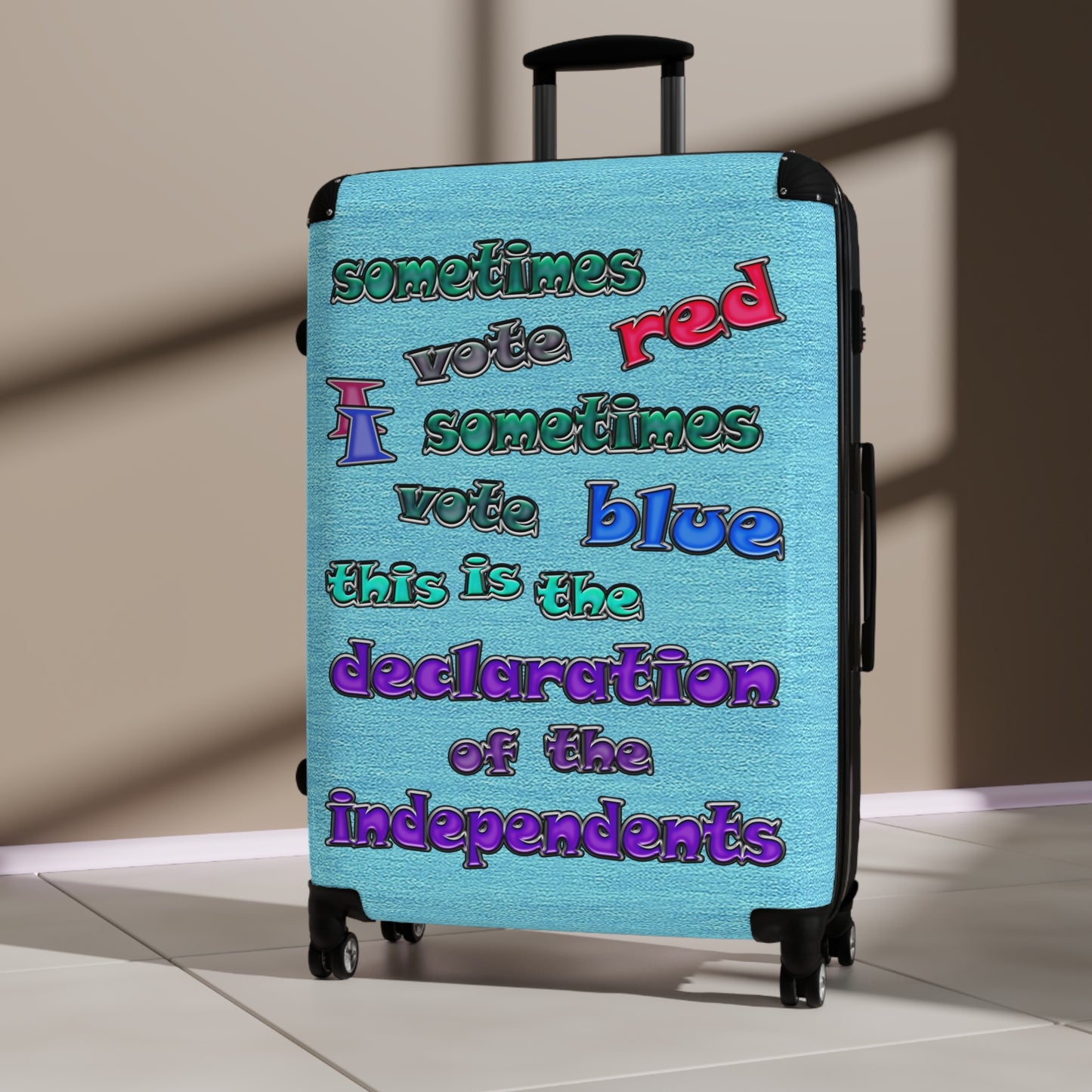 declaration of the independents - Suitcase (faded blue)
