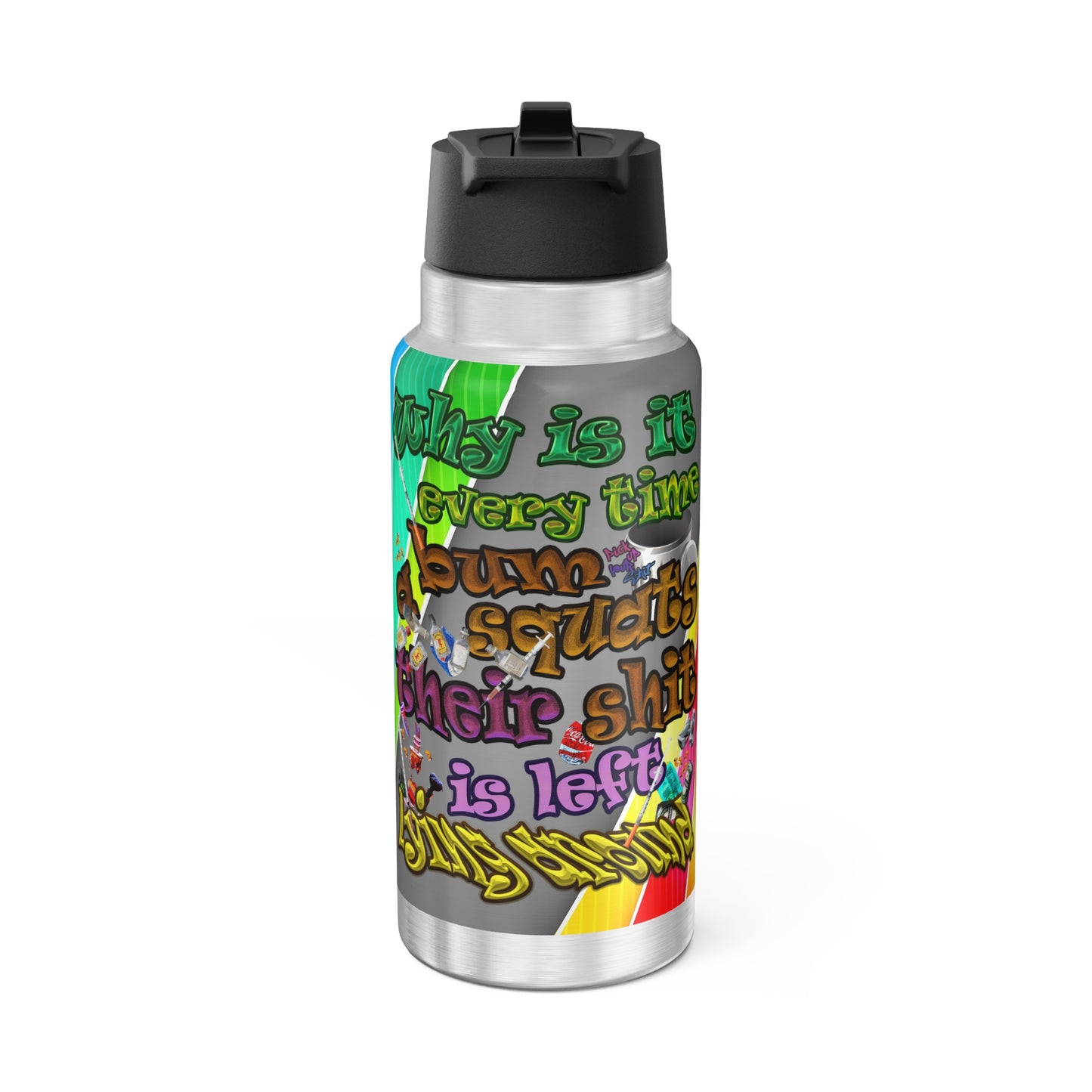 the bum's shit - Gator Tumbler, 32oz (rainbow split)