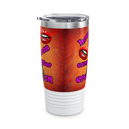 hoes b4 bros - Ringneck Tumbler, 20oz (burnt orange)