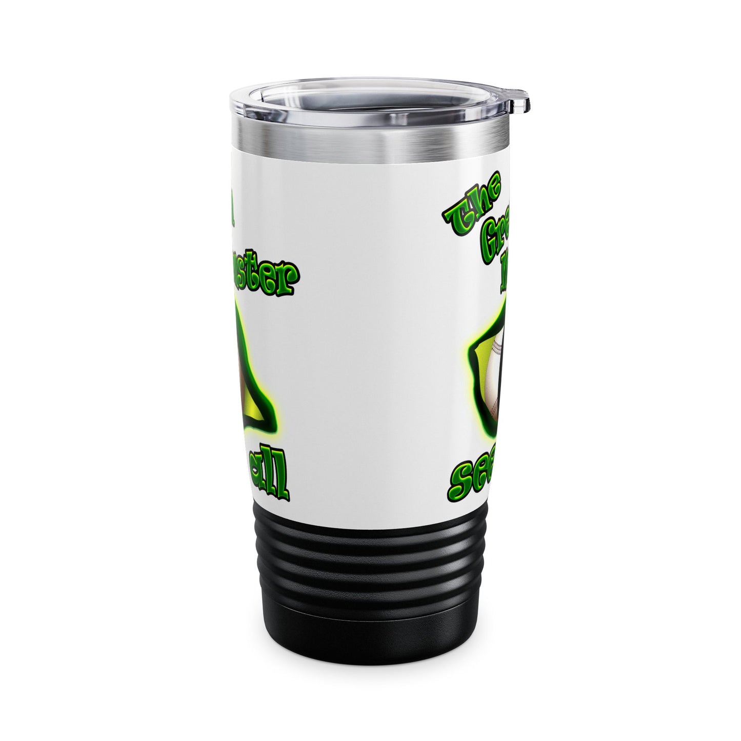 green monster - Ringneck Tumbler, 20oz (white)