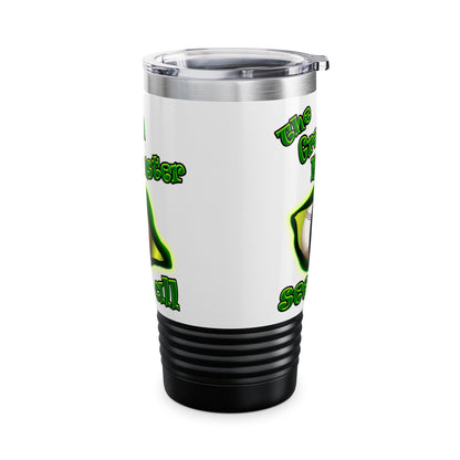 green monster - Ringneck Tumbler, 20oz (white)