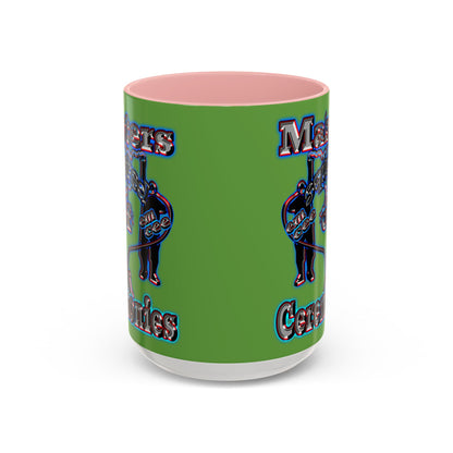 em cee squared - Accent Mug (green)