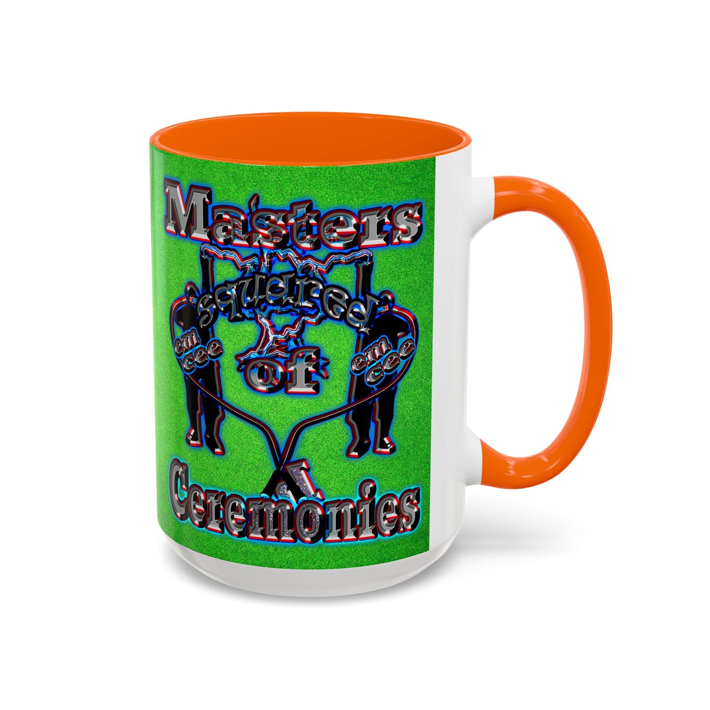 em cee squared - Accent Mug (green turf)