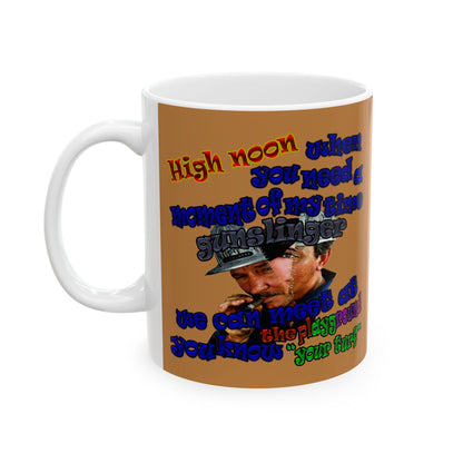 high noon - White Mug (light brown)