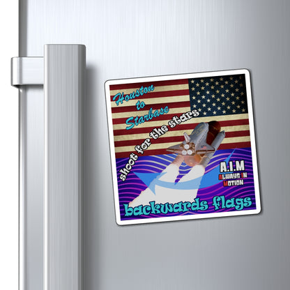 shoot for the stars - Magnets - (purple wave)