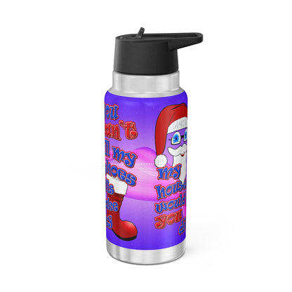 santa's shoes - Gator Tumbler, 32oz  (purple-pink wave)