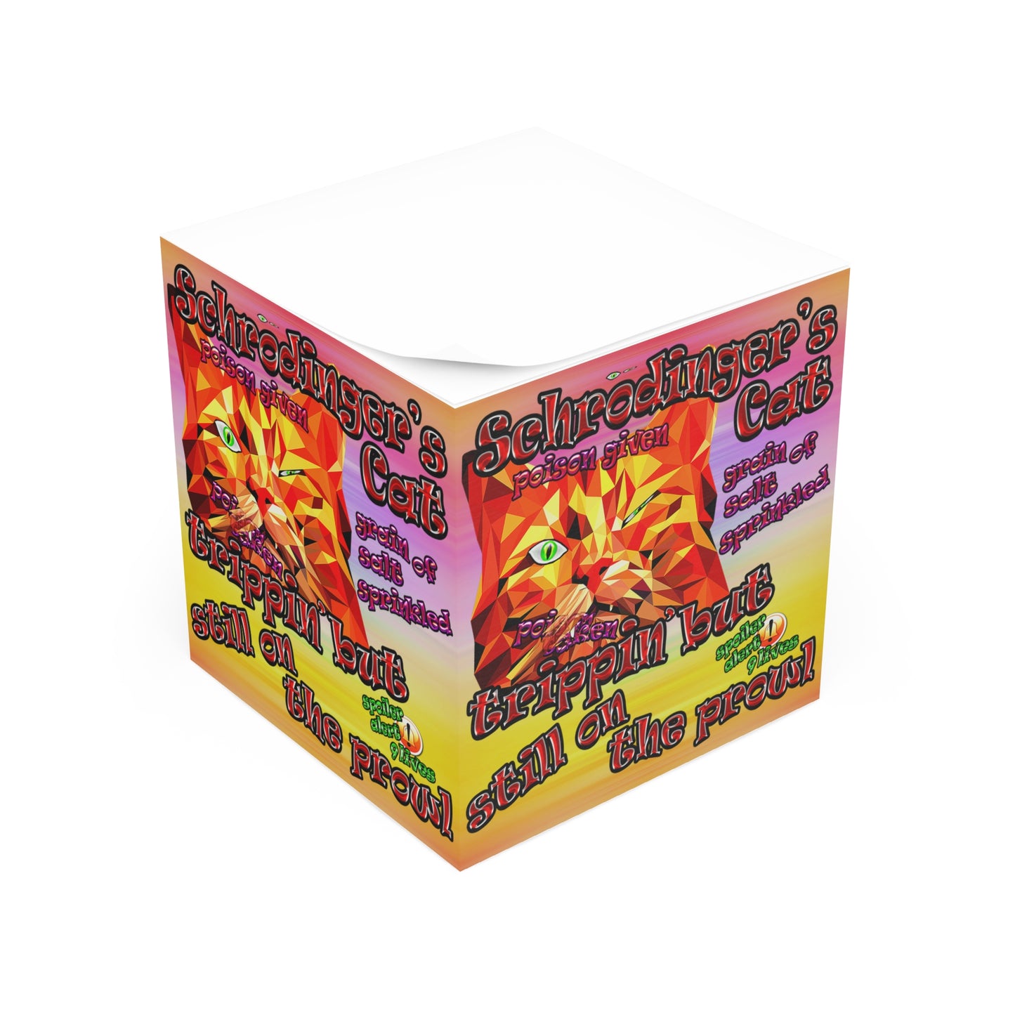 schrodinger's cat - note cube (color blur)