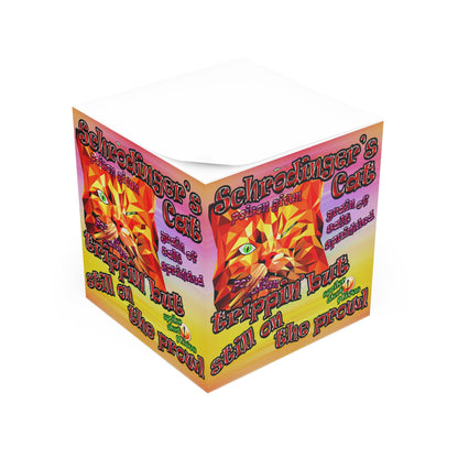 schrodinger's cat - note cube (color blur)