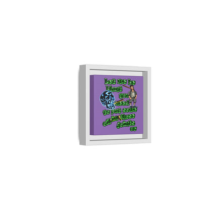 og - framed canvas art (light purple)