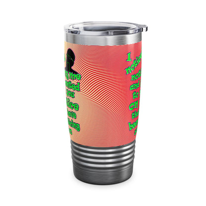 noticed you noticing - Ringneck Tumbler, 20oz (yellow-orange wave)