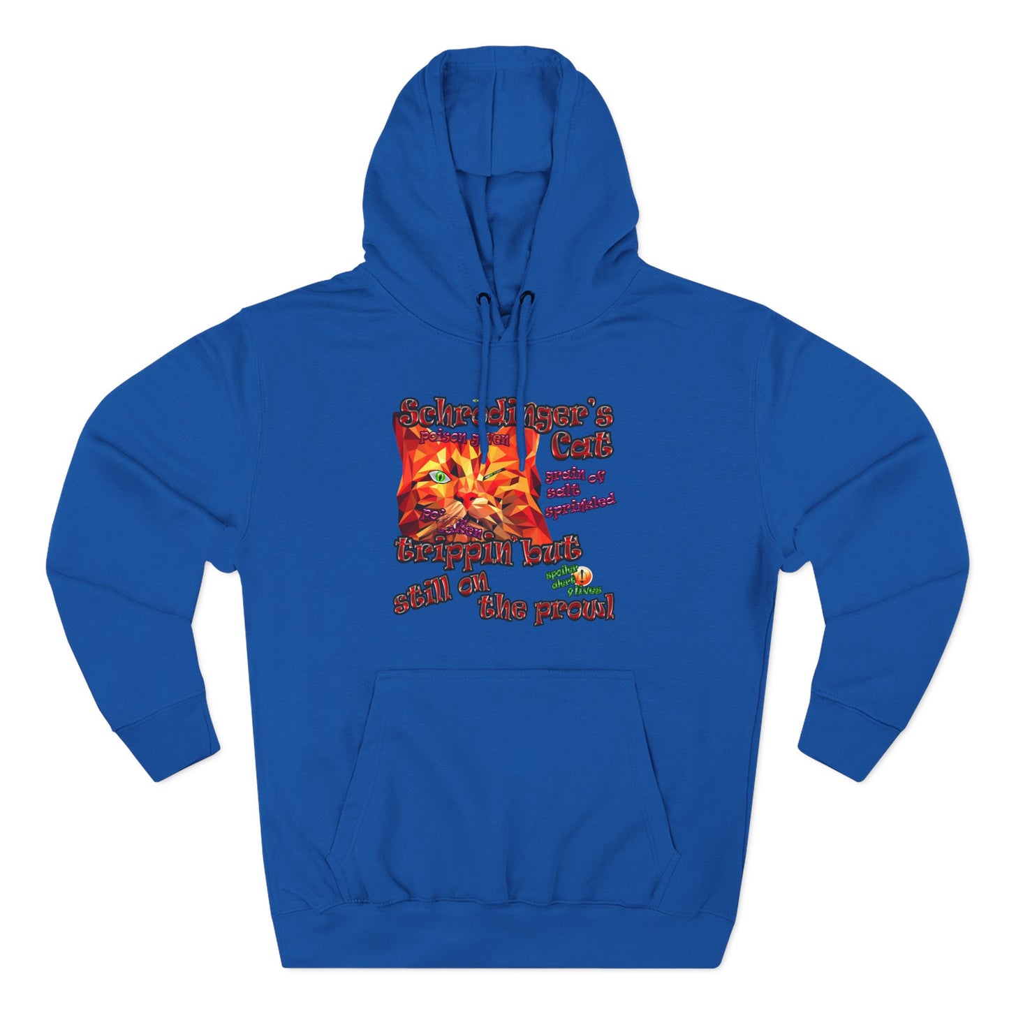 schrodinger's cat - Three-Panel Fleece Hoodie