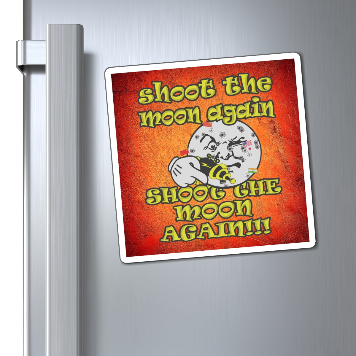 shoot the moon again - Magnets - (burnt orange)