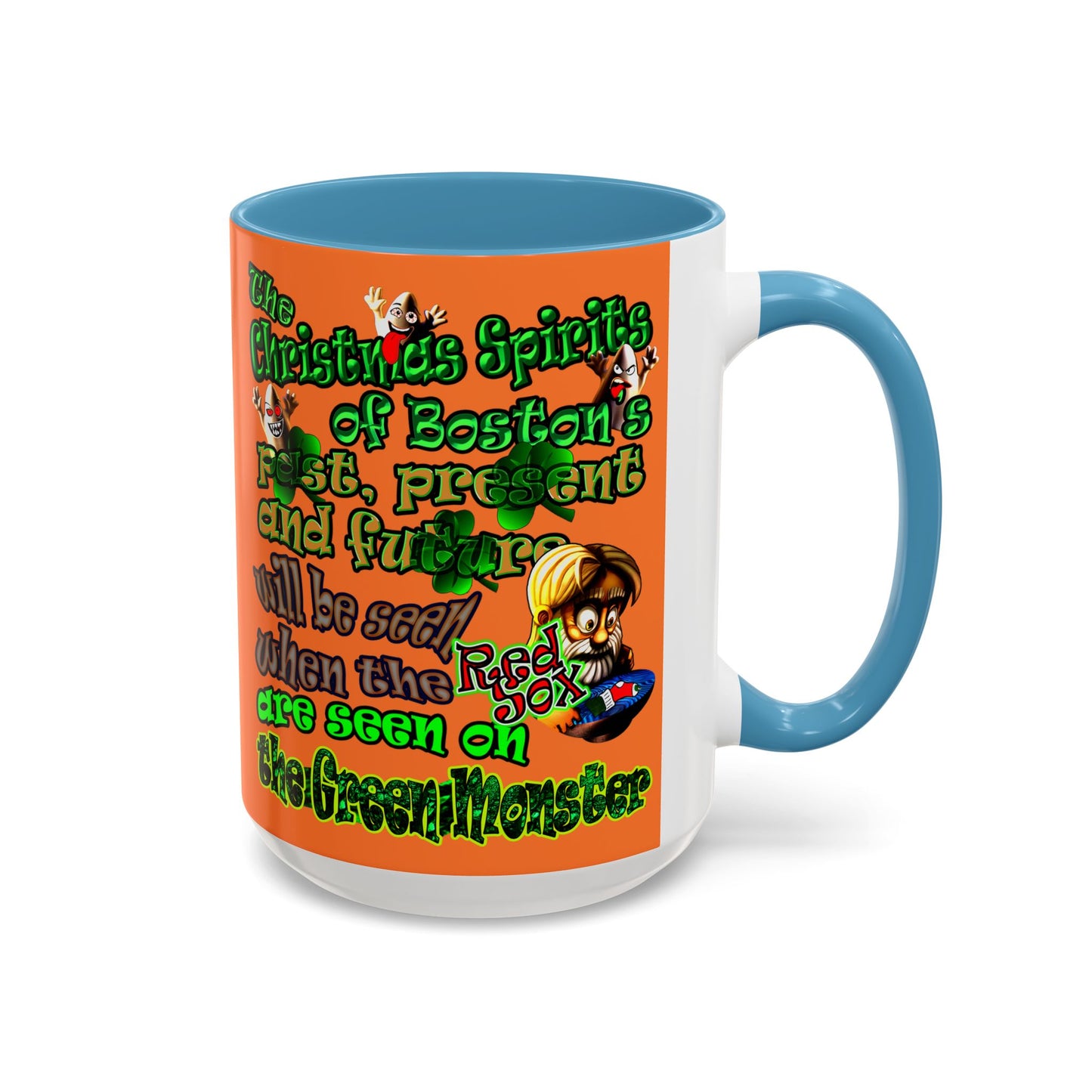 christmas spirits of boston - Accent Mug (crusta)