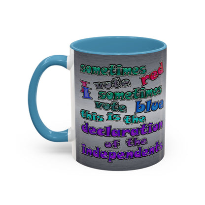 declaration of the independents - Accent Mug (brushed nickel)
