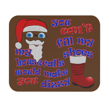 santa's shoes - Mouse Pad (Rectangle) (brown)