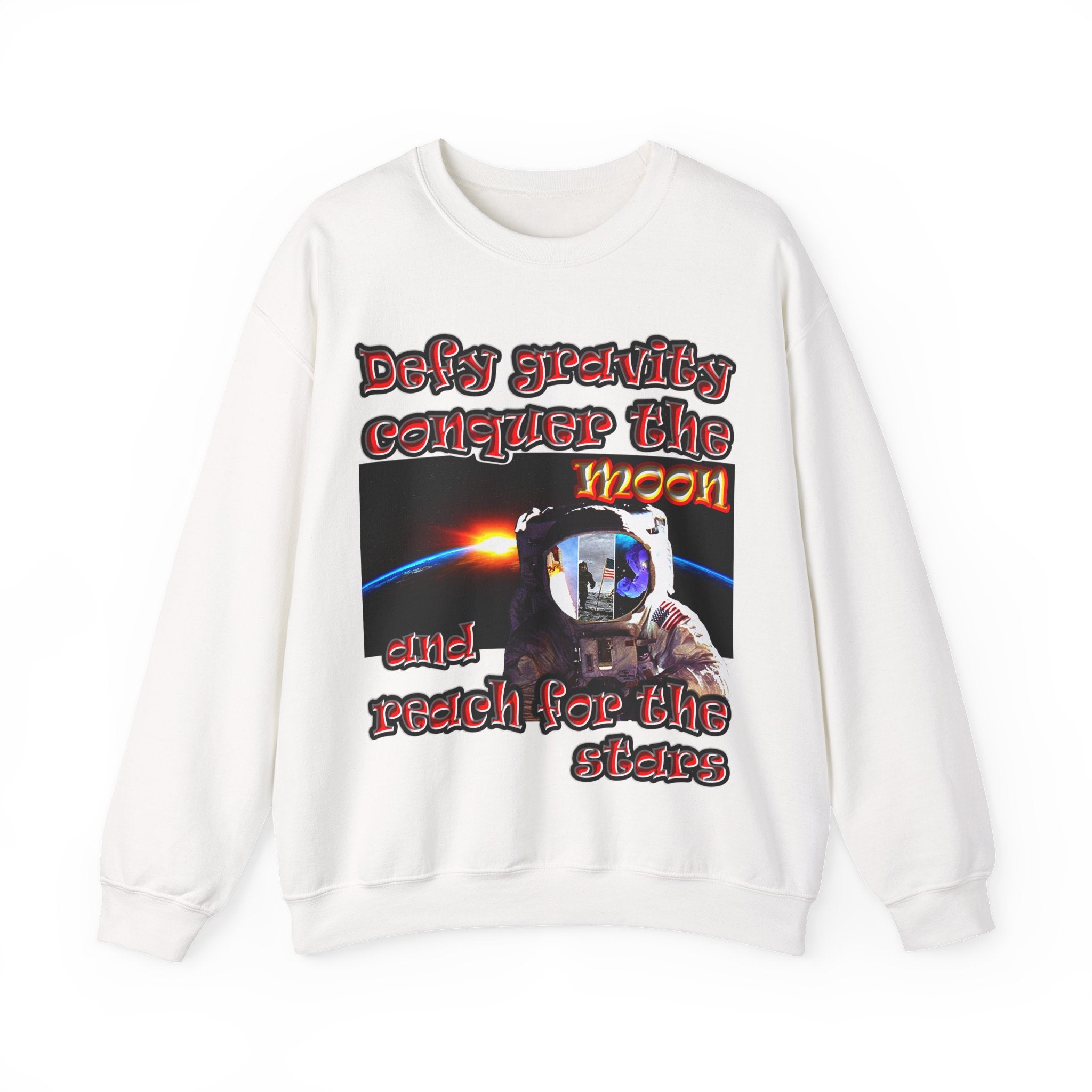 defy conquer reach - Unisex Heavy Blend™ Crewneck Sweatshirt