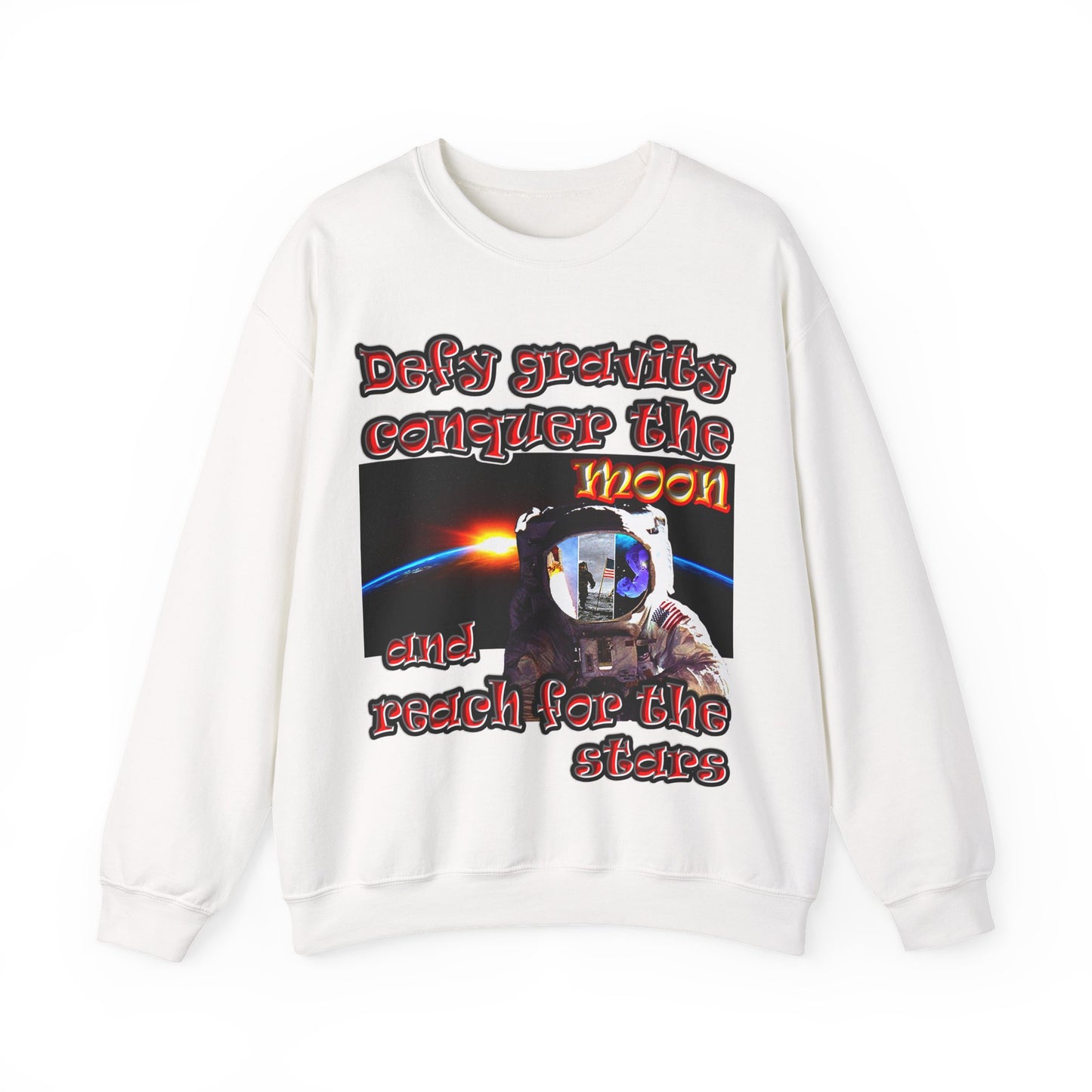 defy conquer reach - Unisex Heavy Blend™ Crewneck Sweatshirt