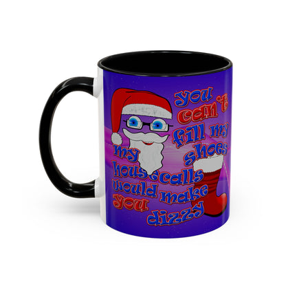 santa's shoes - Accent Mug (purple-pink wave)