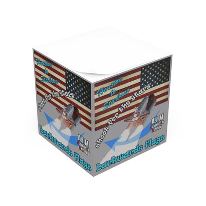 shoot for the stars - note cube (grey)