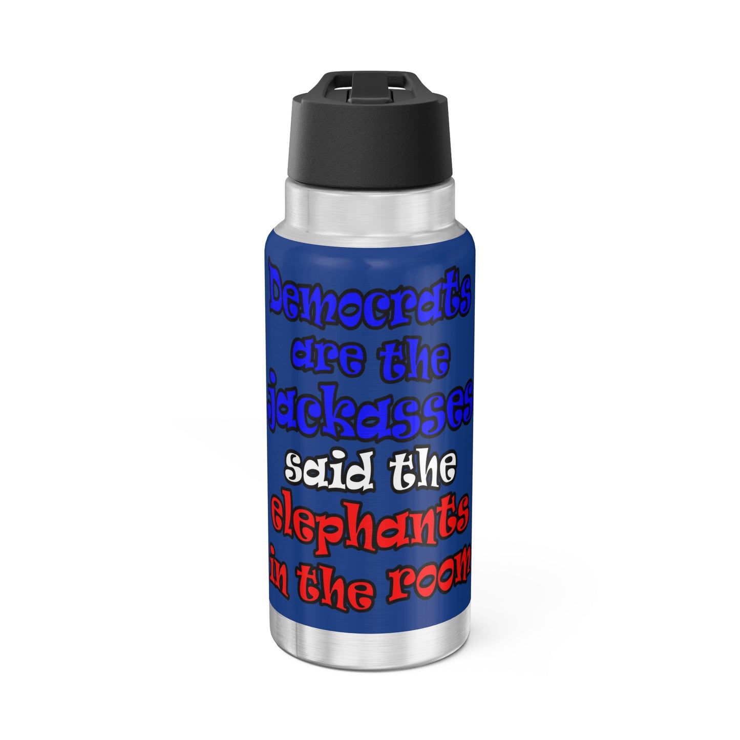 donkeys and elephants - Gator Tumbler, 32oz (dark blue)