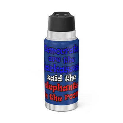 donkeys and elephants - Gator Tumbler, 32oz (dark blue)