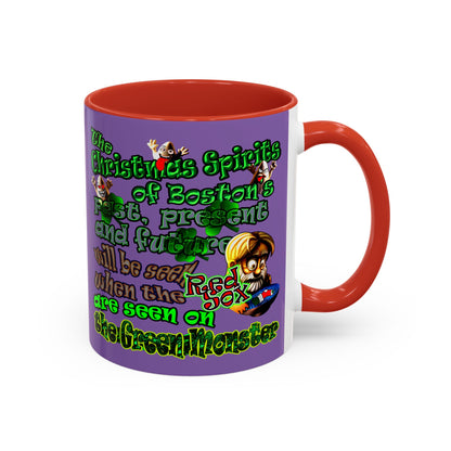 christmas spirits of boston - Accent Mug (light purple)