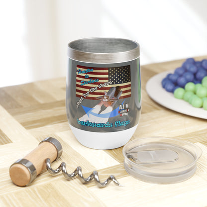 shoot for the stars - Chill Wine Tumbler (dark grey)