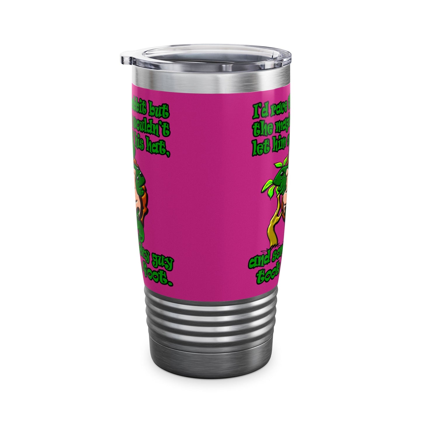 turtle race - Ringneck Tumbler, 20oz (pink)