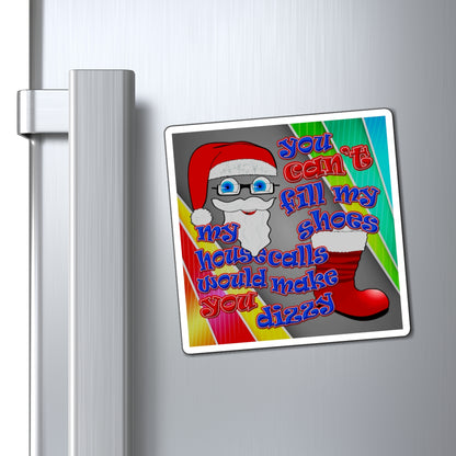 santa's shoes - Magnets - (rainbow split)