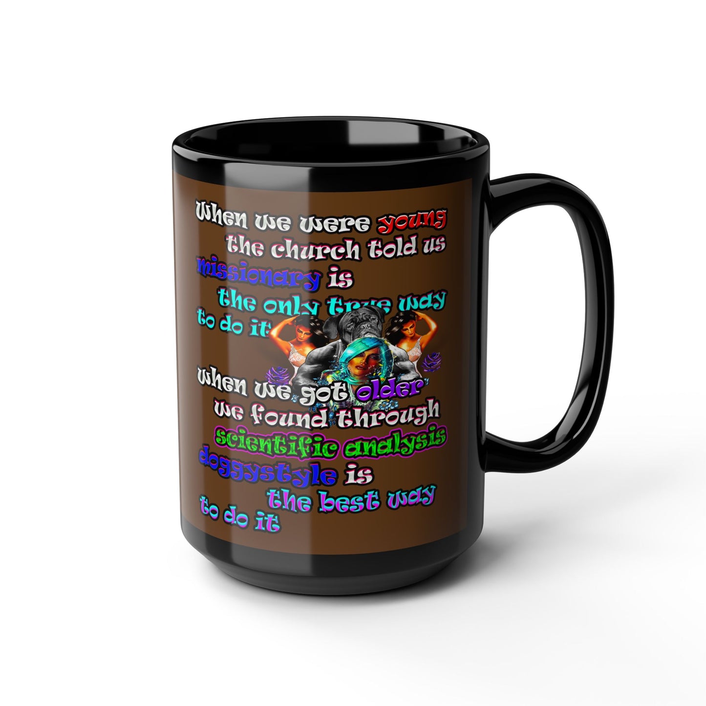 doggystyle - Black Mug (brown)