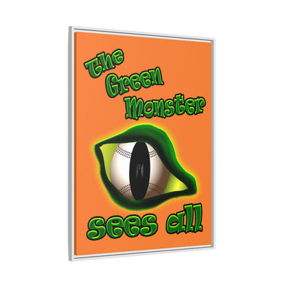 green monster - framed canvas art (crusta)